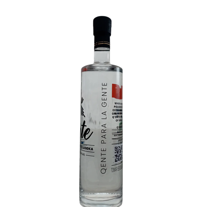 Qente vodka artesanal botella 750ml - vodka premium peruano de papa andina - Qente.pe