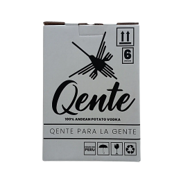 Qente vodka artesanal caja 6x750ml - vodka premium peruano de papa andina - Qente.pe