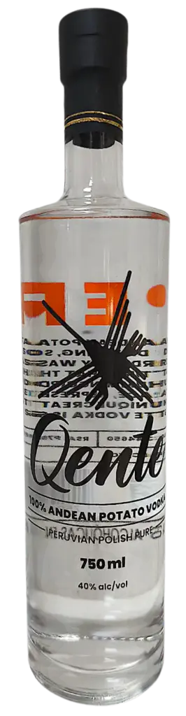 Qente peruvian potato vodka new bottle - Qente.pe - Qente para la gente